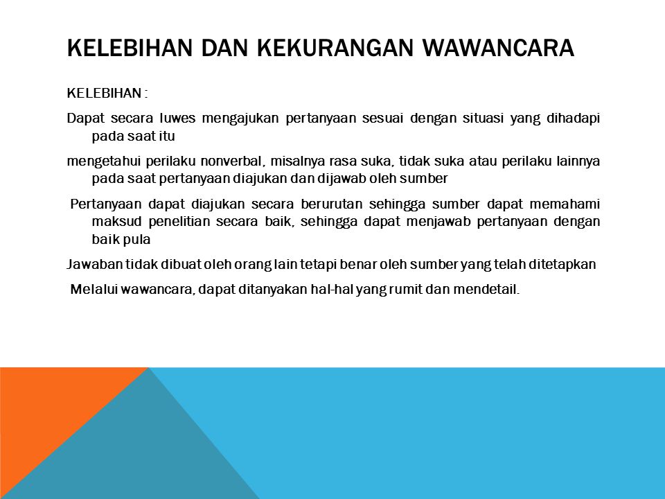 Jawaban Interview Kelebihan Dan Kekurangan Sloppyploaty